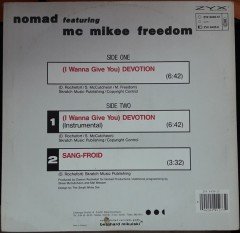 NOMAD FEAT. MC MIKEE FREEDOM - (I WANNA GIVE YOU) DEVOTION (1990) - 12'' MAXI SINGLE PLAK 2.EL