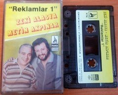 ZEKİ ALASYA / METİN AKPINAR - REKLAMLAR 1 (1988) ARMONİ KASETÇİLİK KASET 2.EL