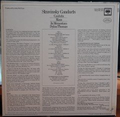 STRAVINSKY CONDUCTS CANTATA, MASS, IN MEMORIAM DYLAN THOMAS - PLAK 2.EL