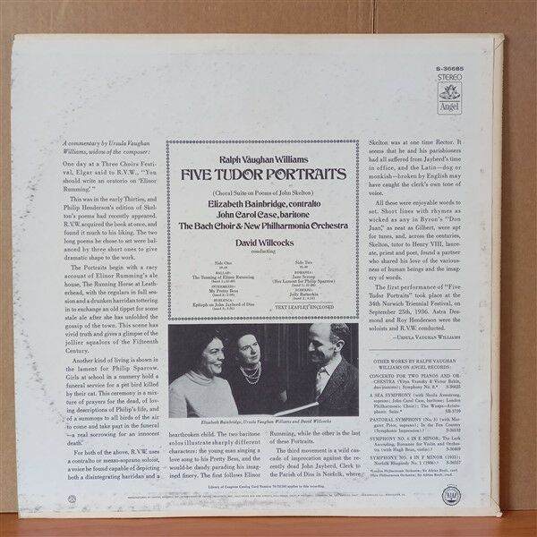 SIR ADRIAN BOULT CONDUCTS VAUGHAN WILLIAMS – SYMPHONY NO. 6, THE LARK ASCENDING (1970) - LP 2.EL PLAK