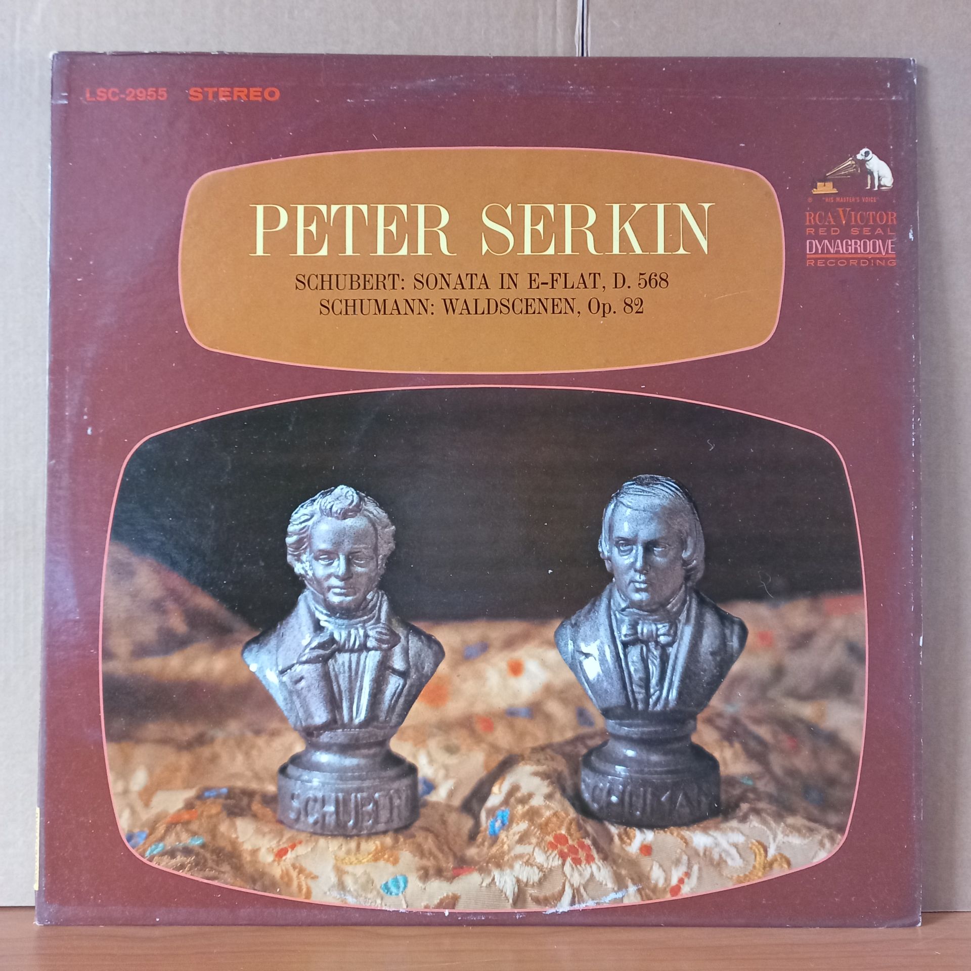 PETER SERKIN - SCHUBERT: SONATA IN E-FLAT, D. 568 / SCHUMANN: WALDSCENEN, OP. 82 (1967) - LP 2.EL PLAK