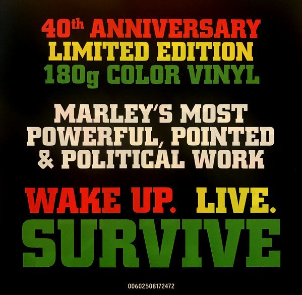 BOB MARLEY & THE WAILERS - SURVIVAL (1979) - LP 180GR COLORED 40TH ANN. 2019 EDITION SIFIR PLAK