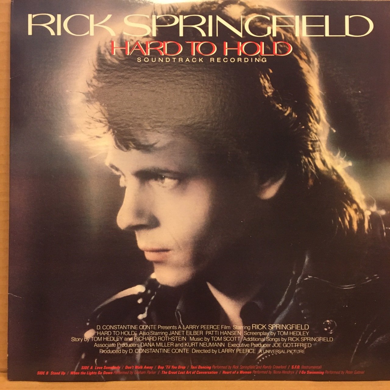 HARD TO HOLD - SOUNDTRACK (1984) RICK SPRINGFIELD 2.EL PLAK