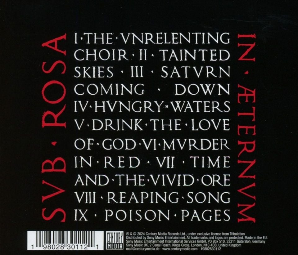 TRIBULATION - SUB ROSA IN ÆTERNUM (2004) - LP 180GR SIFIR PLAK