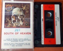 SLAYER - SOUTH OF HEAVEN (1989) MMY CASSETTE MADE IN TURKEY ''USED'' PAPER LABEL