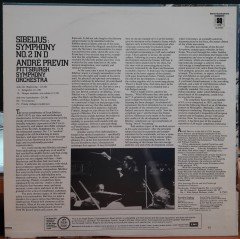 SIBELIUS: SYMPHONY NO.2, PITTSBURGH SYMPHONY ORCHESTRA, ANDRÉ PREVIN (1977) - PLAK 2.EL