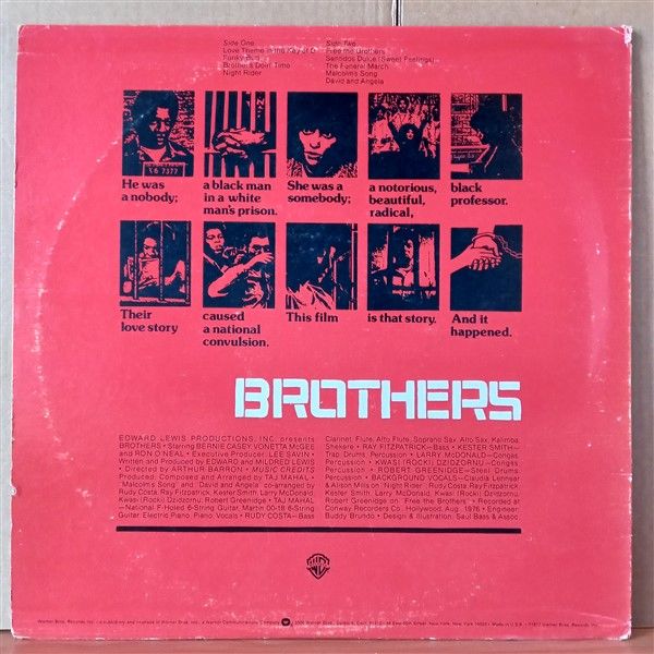 BROTHERS SOUNDTRACK / TAJ MAHAL (1977) - LP 2.EL PLAK