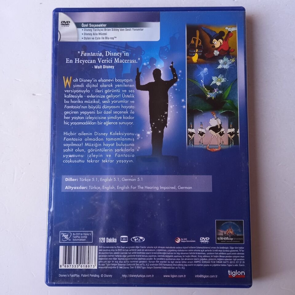 FANTASIA ORİJİNAL KLASİK / ÖZEL VERSİYON - DVD 2.EL