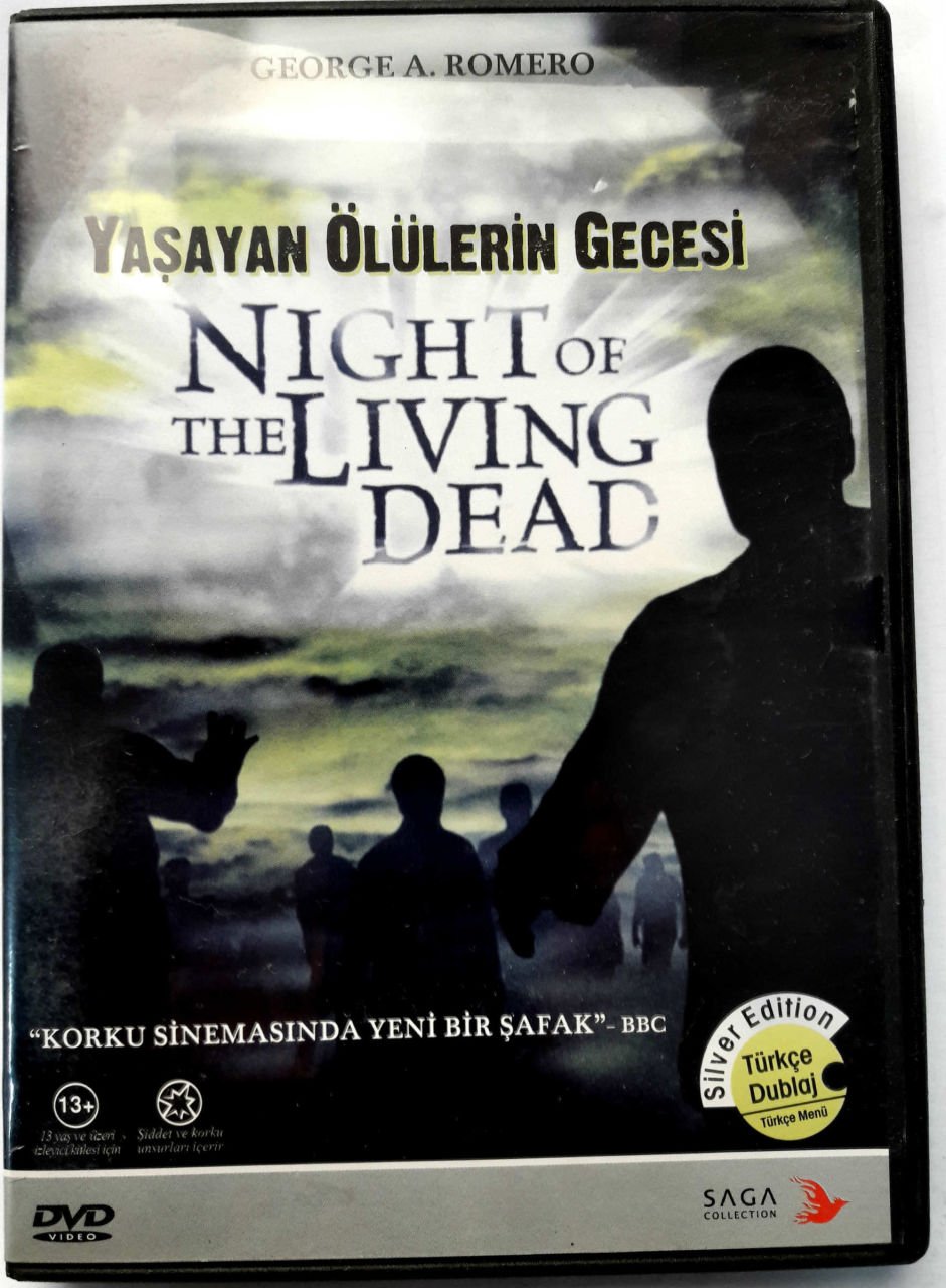 YAŞAYAN ÖLÜLERİN GECESİ - NIGHT OF THE LIVING DEAD - DUANE JONES - GEORGE A. ROMERO - DVD SIFIR