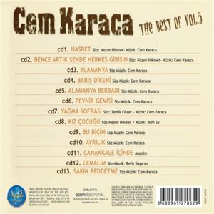 CEM KARACA - BEST OF VOL. 5 - HASRET - CD AMBALAJINDA SIFIR