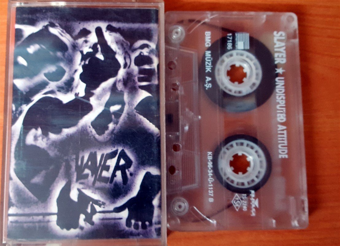 SLAYER - UNDISPUTED ATTITUDE (1996) BMG CASSETTE MADE IN TURKEY ''USED''