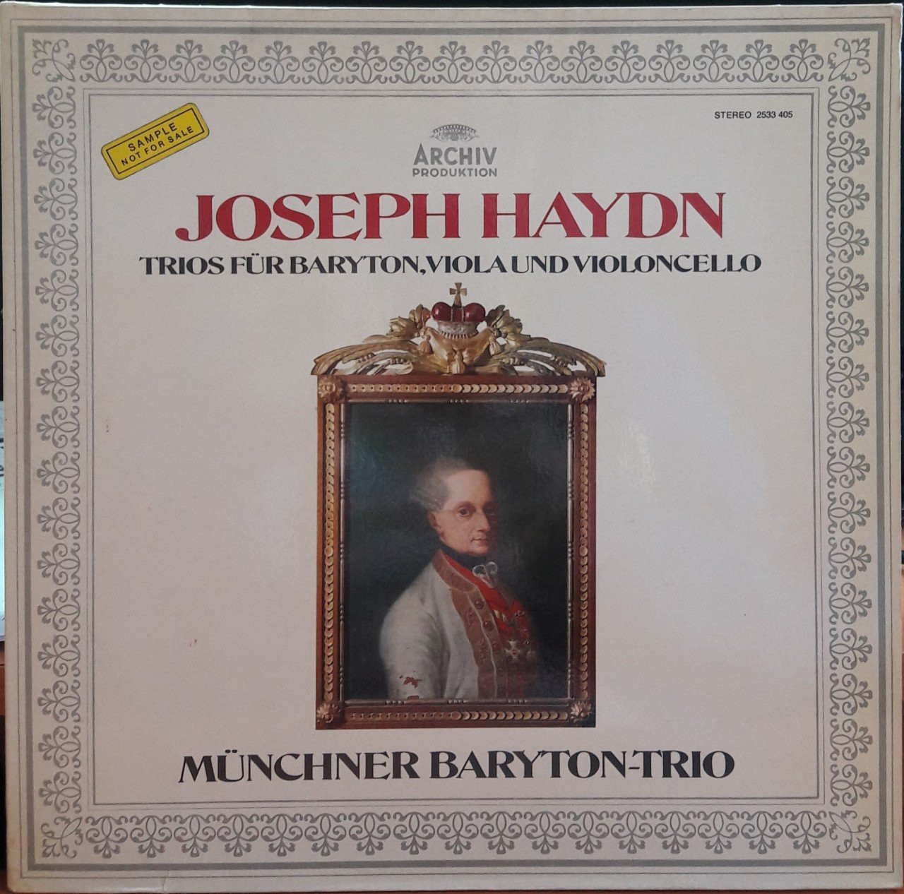 HAYDN: TRIOS FÜR BARYTON, VIOLA & VIOLONCELLO, MÜNCHENER BARYTON-TRIO (1978) - PLAK 2.EL