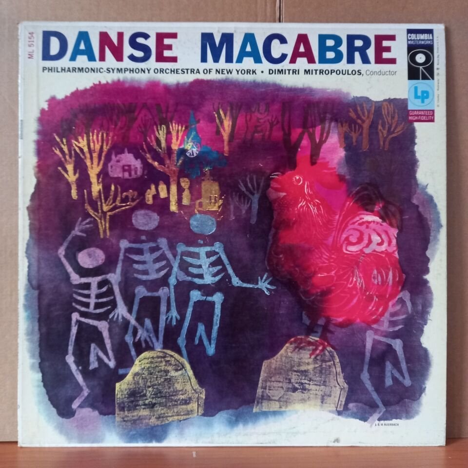 DANSE MACABRE / PHILHARMONIC-SYMPHONY ORCHESTRA OF NEW YORK · DIMITRI MITROPOULOS (1956) - LP 2.EL PLAK