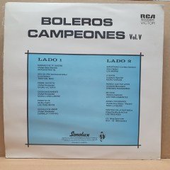 BOLEROS CAMPEONES VOL.V / LEO MARINI, PEDRO VARGAS, TONY DEL MAR - LP 2.EL PLAK