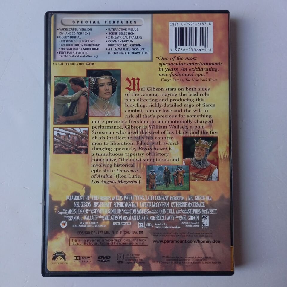 BRAVEHEART - MEL GIBSON - DVD 2.EL