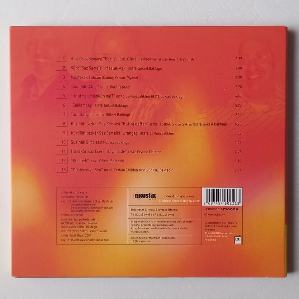 GÖKSEL BAKTAGİR, CEYHUN ÇELİKTEN, BAKİ KEMANCI – HAYALGİBİ 2 DREAMLIKE (2004) - CD DIGIPAK 2.EL