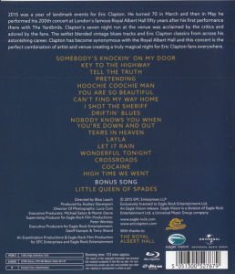 ERIC CLAPTON - SLOWHAND AT 70 / LIVE AT THE ROYAL ALBERT HALL (2015) - 1 BLU-RAY DISC SIFIR