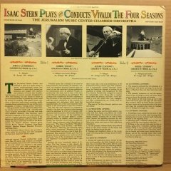 ISAAC STERN PLAYS & CONDUCTS VIVALDI THE FOUR SEASONS 1978 2.EL PLAK