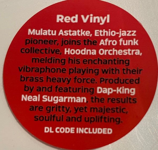MULATU ASTATKE AND HOODNA ORCHESTRA - TENSION (2024) - LP RED COLOURED SIFIR PLAK