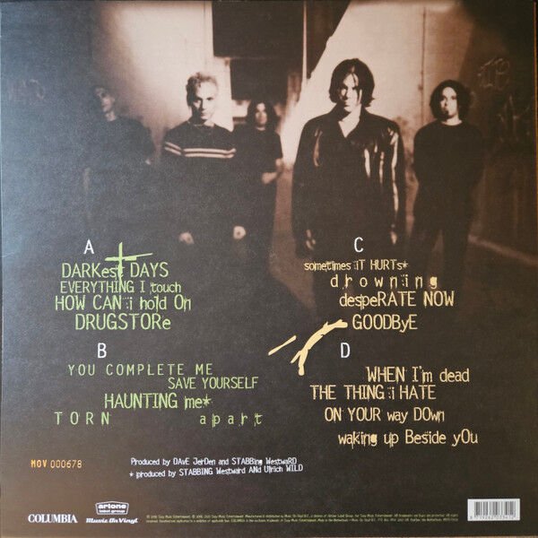 STABBING WESTWARD – DARKEST DAYS (1998) - 2LP 2025 REISSUE LIMITED EDITION NUMBERED GOLD&BLACK VINYL SIFIR PLAK