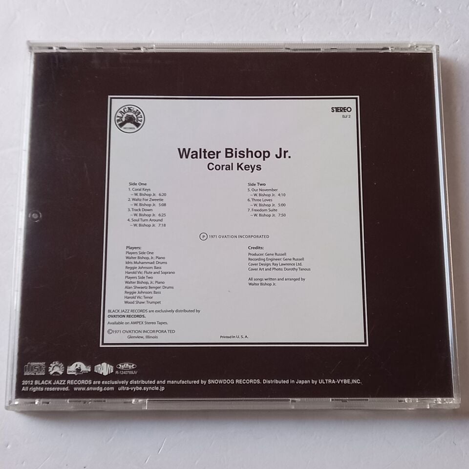 WALTER BISHOP JR. – CORAL KEYS (1971) - CD 2012 REMASTERED REISSUE 2.EL