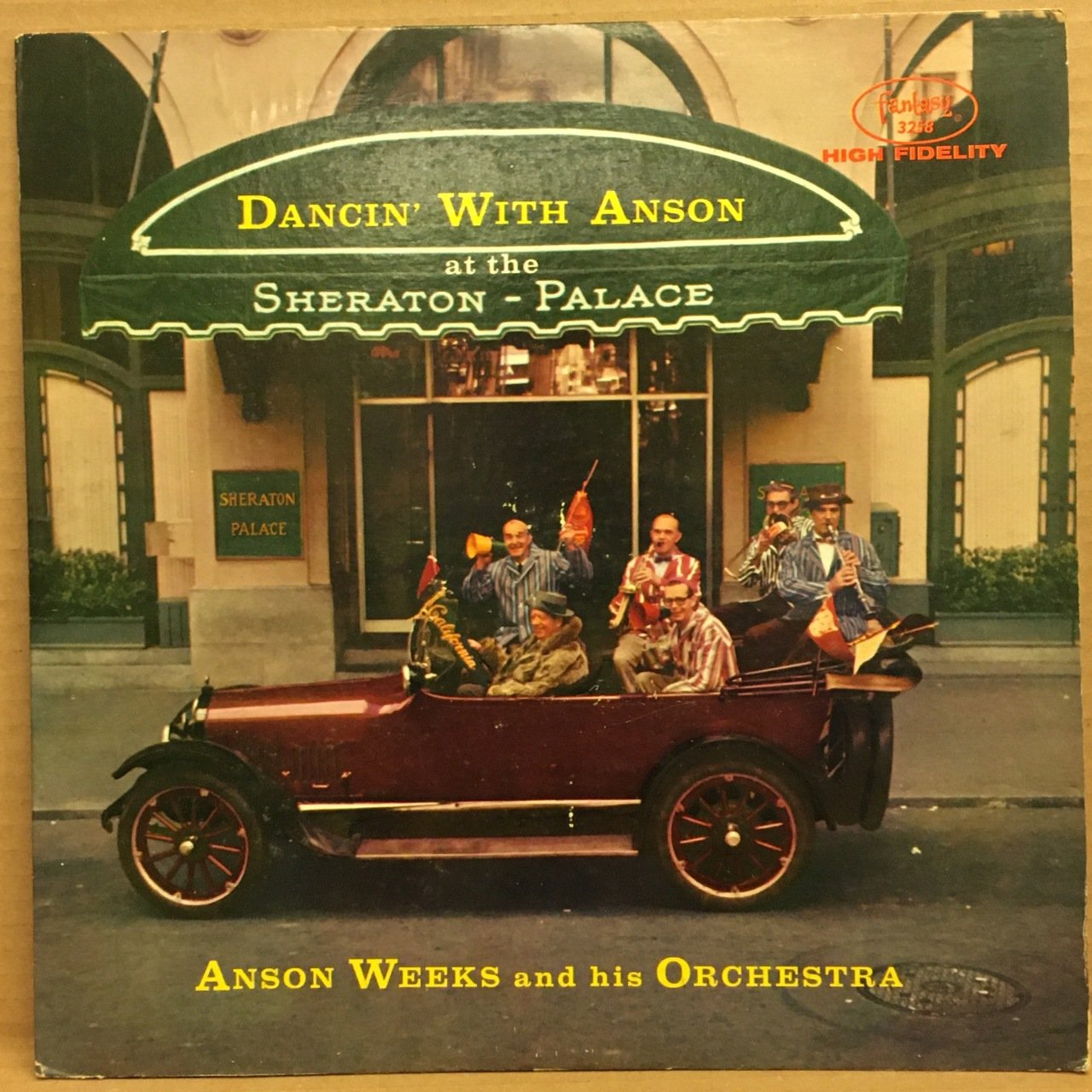 ANSON WEEKS & HIS ORCHESTRA - DANCIN' WITH ANSON 2.EL KIRMIZI RENKLİ PLAK