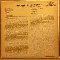 ANSON WEEKS & HIS ORCHESTRA - DANCIN' WITH ANSON 2.EL KIRMIZI RENKLİ PLAK