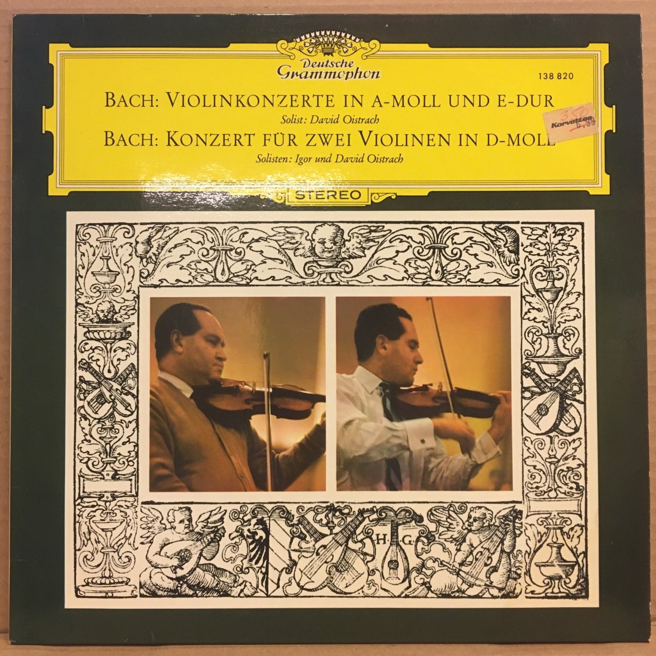 BACH VIOLIN CONCERTO IGOR & DAVID OISTRAKH 2.EL PLAK
