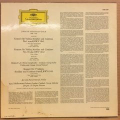 BACH VIOLIN CONCERTO IGOR & DAVID OISTRAKH 2.EL PLAK