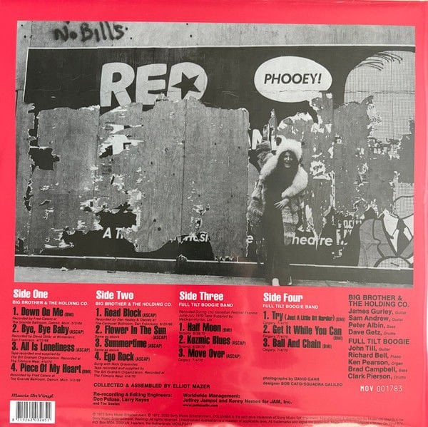 JANIS JOPLIN - IN CONCERT (1972) - 2LP 180GR 2023 COLOURED LIMITED EDITION SIFIR PLAK