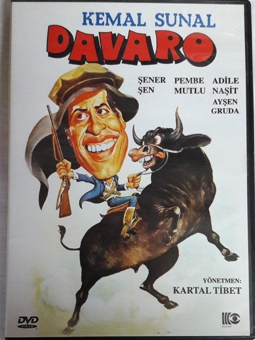 DAVARO - KEMAL SUNAL - ŞENER ŞEN - PEMBE MUTLU - ADİLE NAŞİT - AYŞEN GRUDA - KARTAL TİBET - DVD 2.EL