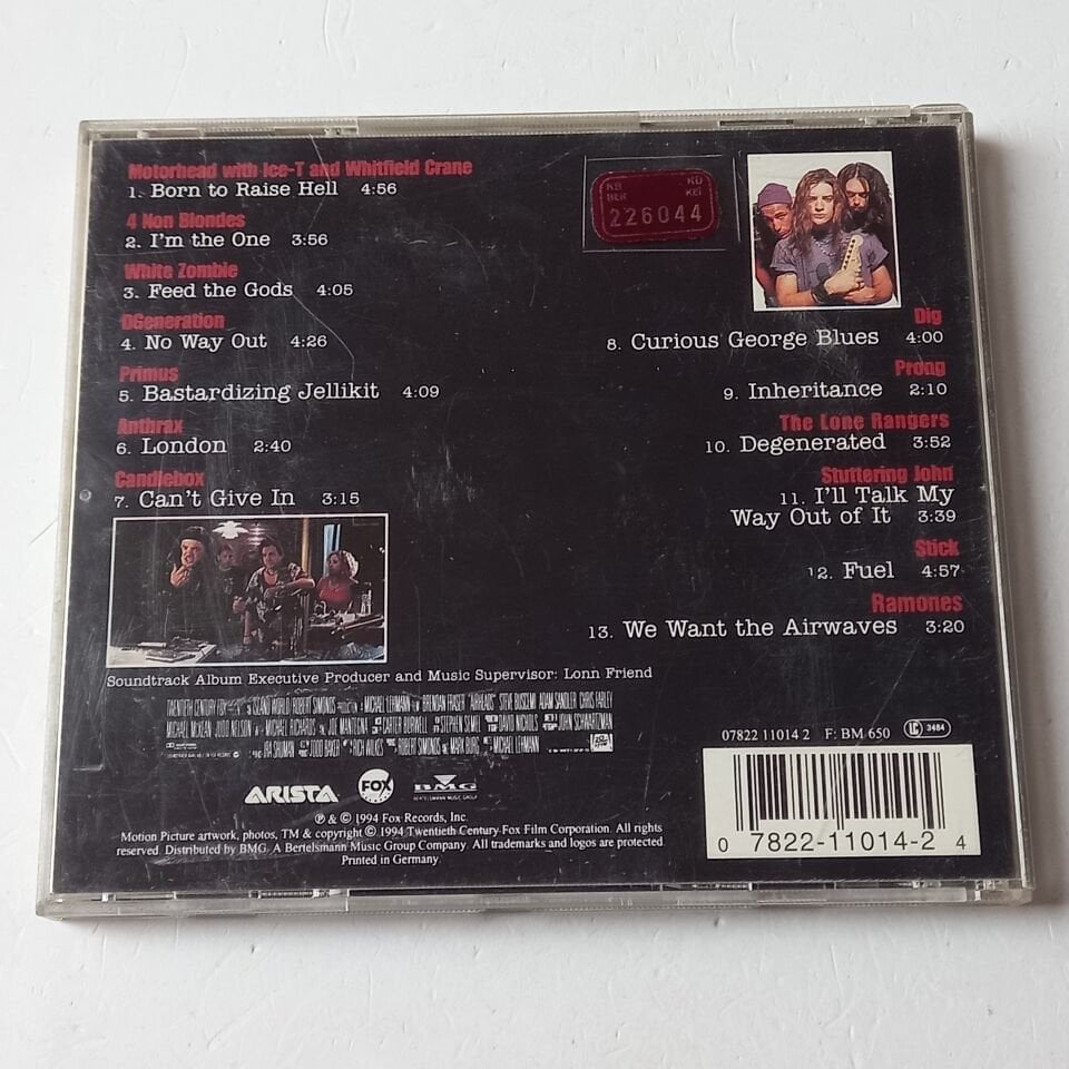 AIRHEADS / ORIGINAL SOUNDTRACK ALBUM (1994) - CD 2.EL