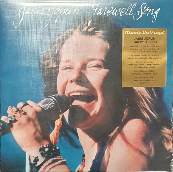 JANIS JOPLIN - FAREWELL SONG (1982) - LP UNRELEASED RECORDINGS COMPILATION 180GR 2023 LIMITED EDITION COLOURED SIFIR PLAK