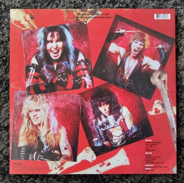 W.A.S.P. – W.A.S.P. (1984) - LP 2024 HALF SPEED MASTER REISSUE LIMITED EDITION RED & BLACK MARBLED VINYL SIFIR PLAK