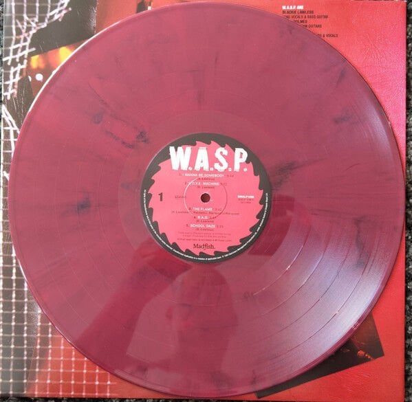 W.A.S.P. – W.A.S.P. (1984) - LP 2024 HALF SPEED MASTER REISSUE LIMITED EDITION RED & BLACK MARBLED VINYL SIFIR PLAK