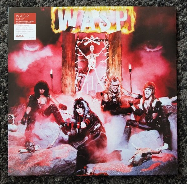 W.A.S.P. – W.A.S.P. (1984) - LP 2024 HALF SPEED MASTER REISSUE LIMITED EDITION RED & BLACK MARBLED VINYL SIFIR PLAK