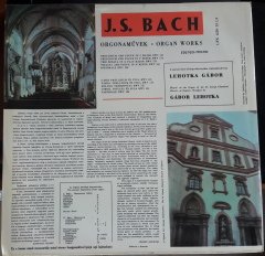 BACH ORGAN WORKS GABOR LEHOTKA - PLAK 2.EL
