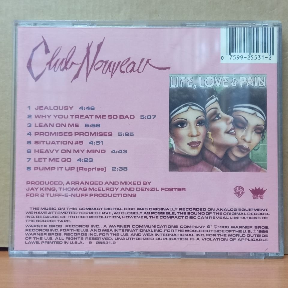 CLUB NOUVEAU - LIFE, LOVE & PAIN (1986) - CD 2.EL
