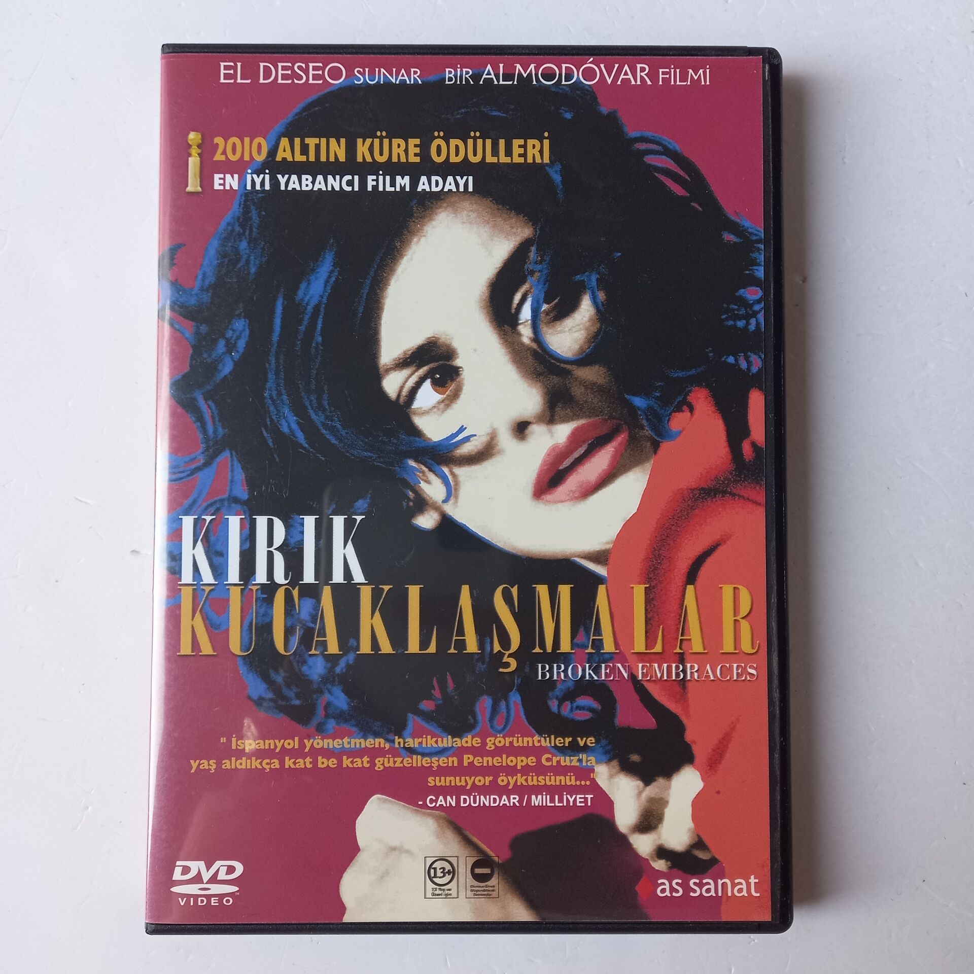 KIRIK KUCAKLAŞMALAR - BROKEN EMBRACES - PEDRO ALMODOVAR - PENELOPE CRUZ - DVD 2.EL