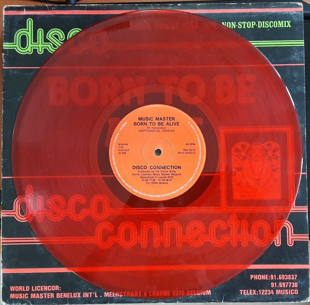 BORN TO BE ALIVE - DISCO CONNECTION - 12'' MAXI SINGLE KIRMIZI PLAK 2.EL