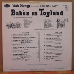 BABES IN TOYLAND (1961) - WALT DISNEY - LP PLAK 2.EL