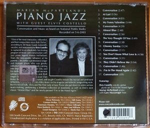 ELVIS COSTELLO / MARIAN MCPARTLAND - MARIAN MCPARTLAND'S PIANO JAZZ RADIO BROADCAST (2009) - CD 2.EL