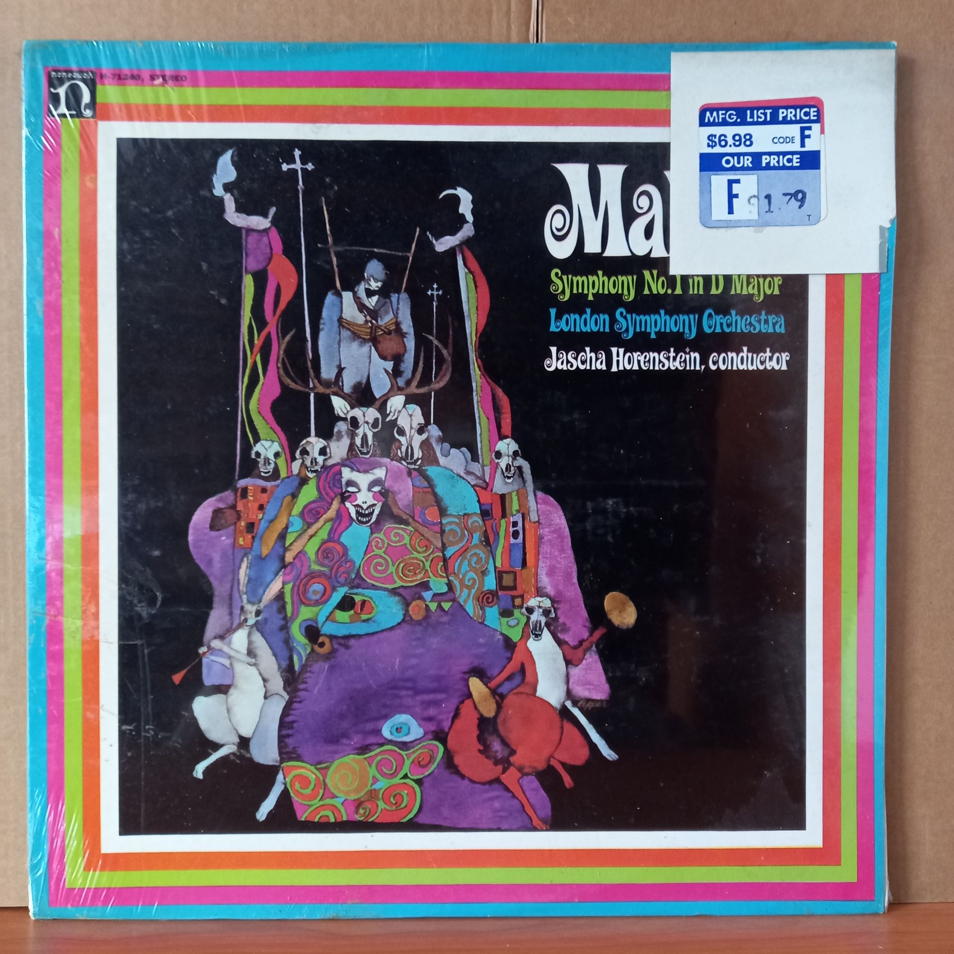 MAHLER: SYMPHONY NO. 1 IN D MAJOR / THE LONDON SYMPHONY ORCHESTRA, JASCHA HORENSTEIN (1972) - LP DÖNEM BASKISI SIFIR PLAK