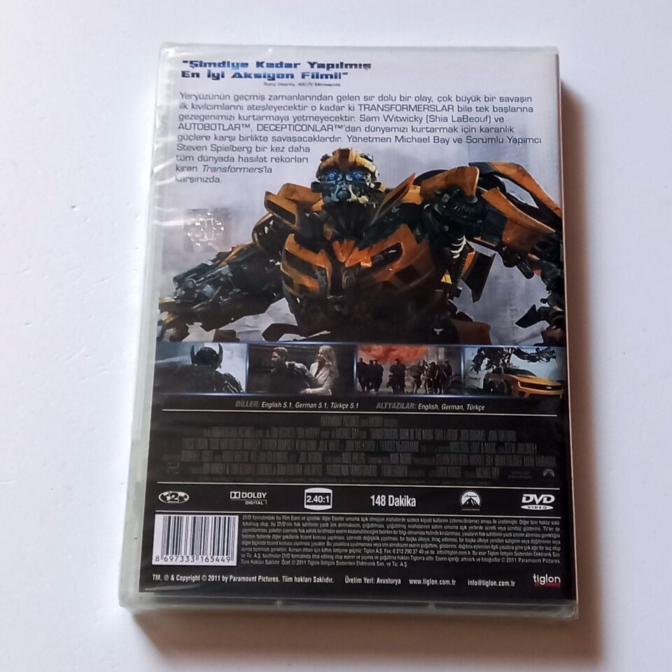TRANSFORMERS AY'IN KARANLIK YÜZÜ - SHIA LABEOUF, JOSH DUHAMEL - YÖN.: MICHAEL BAY - DVD AMBALAJINDA SIFIR