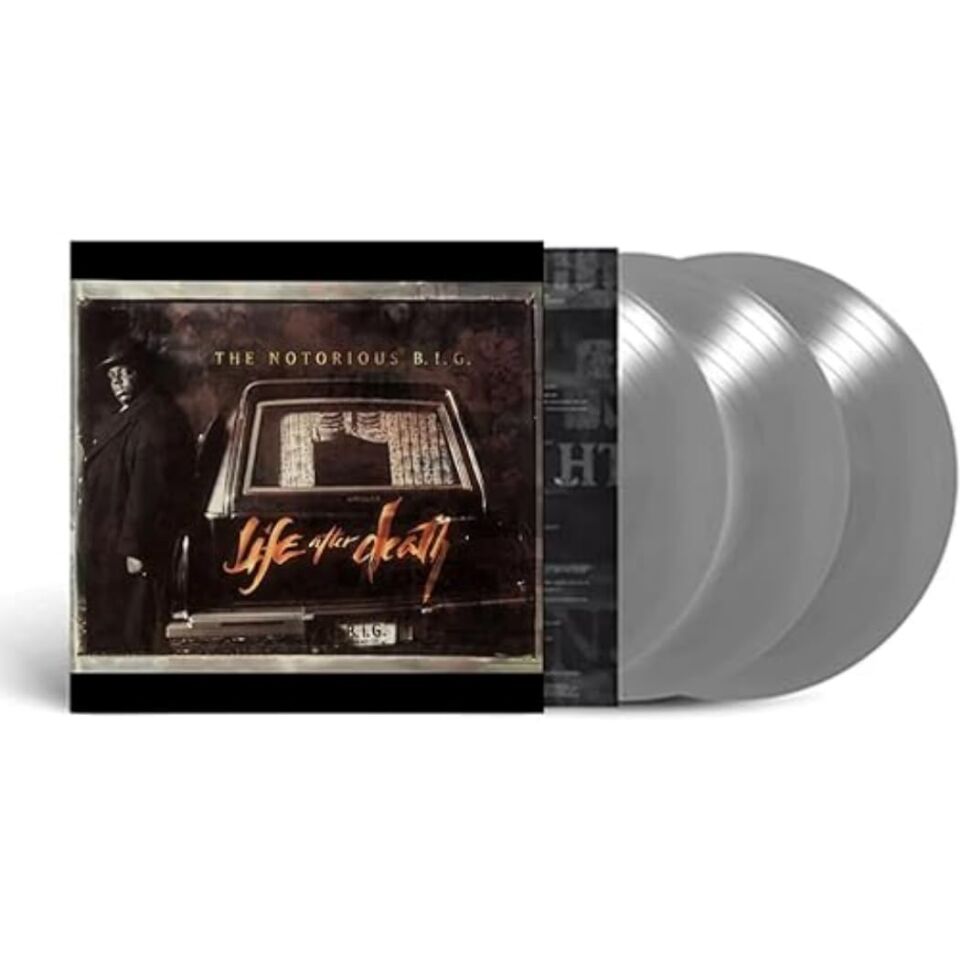 THE NOTORIOUS B.I.G. - LIFE AFTER DEATH (1997) - 3xLP 2022 SILVER COLOURED 25TH ANNIVERSARY EDITION SIFIR PLAK