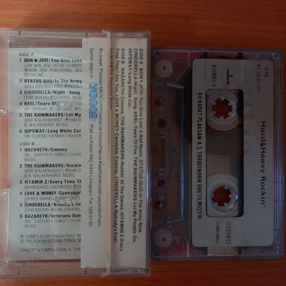 THE BEST OF HARD & HEAVY ROCKIN' (1987) - KASET 2.EL