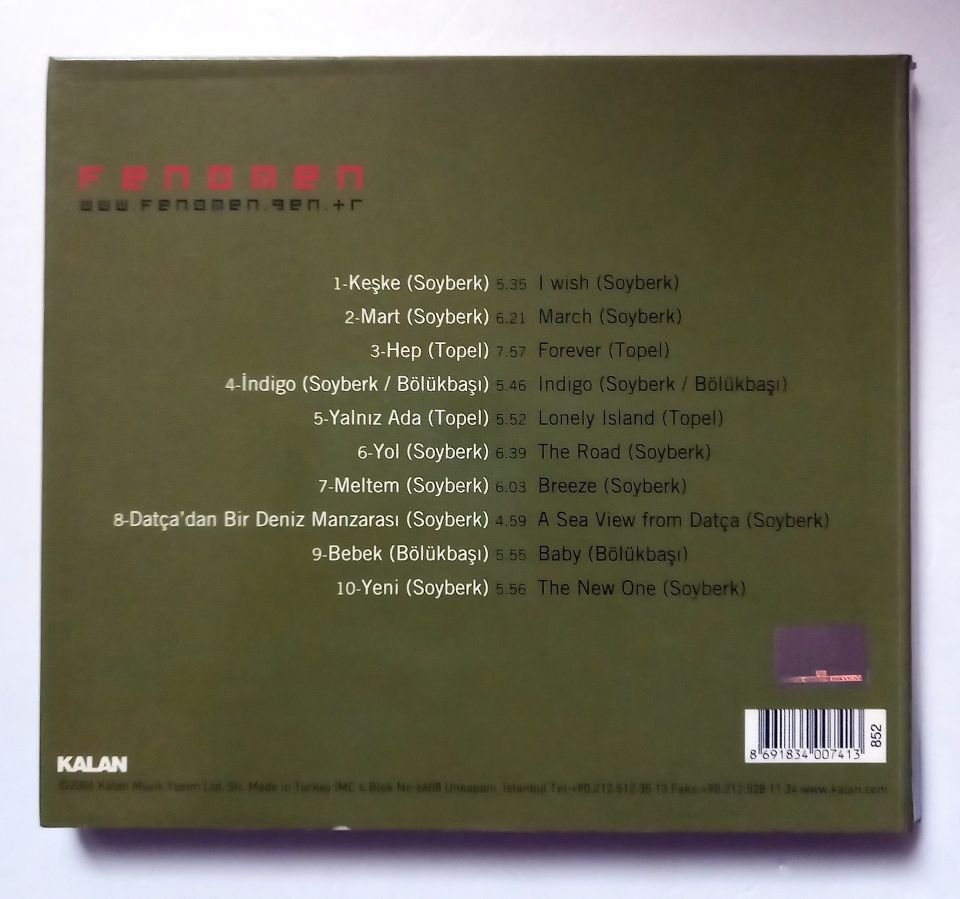 FENOMEN – FENOMEN (2006) - İSMAL SOYBERK MERT TOPEL CD 2.EL
