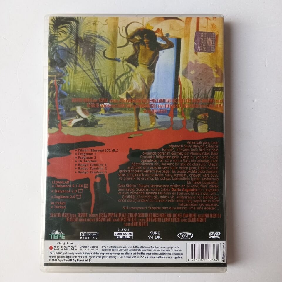 SUSPIRIA - DARIO ARGENTO - DVD 2.EL