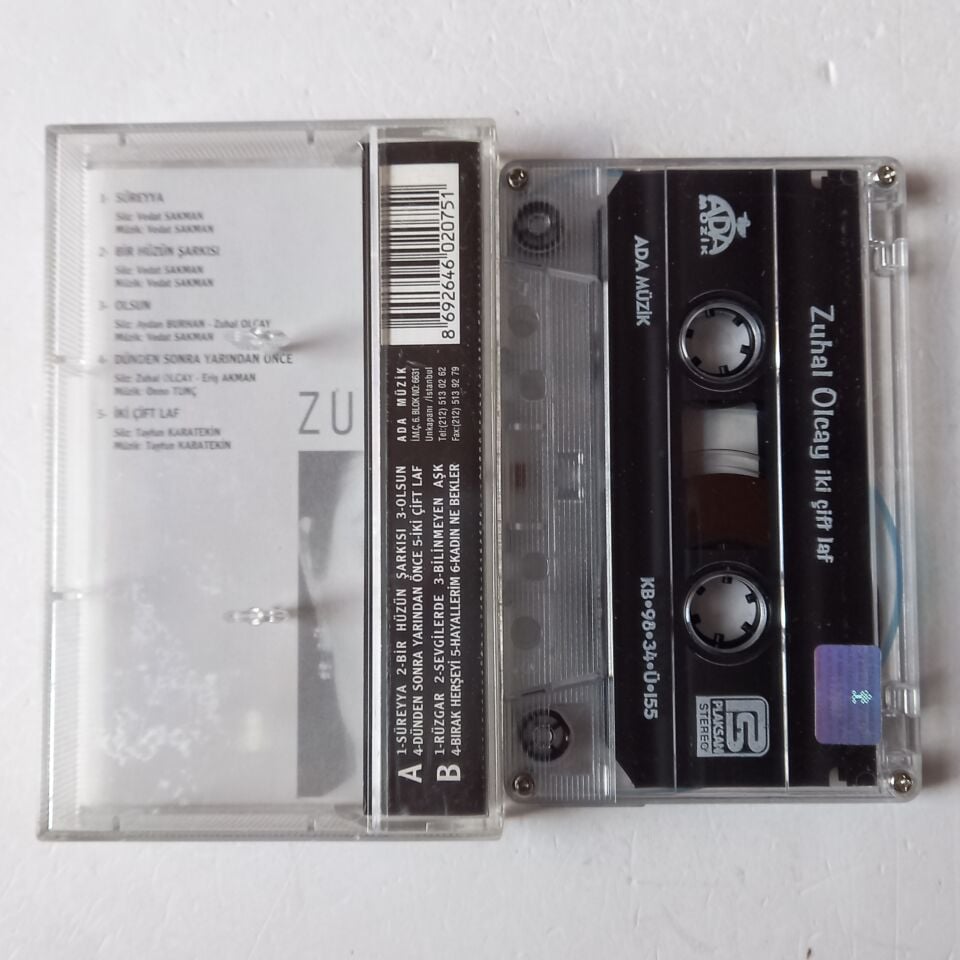 ZUHAL OLCAY – İKİ ÇİFT LAF (1990) - KASET 1998 REISSUE 2.EL