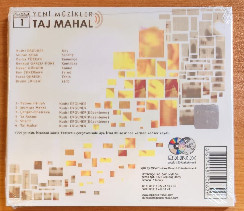 KUDSI ERGUNER – TAJ MAHAL (2004) - CD DIGIPAK AMBALAJINDA SIFIR